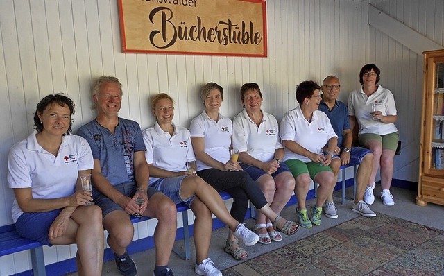 Das Bcherstble-Team nach getaner Arbeit.  | Foto: Hans-Jrgen Wehrle