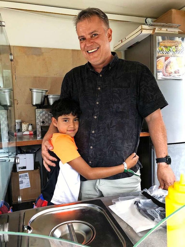 Gaspar Quintero Jaklin und sein Sohn Gaspar  | Foto: Claudia Fler