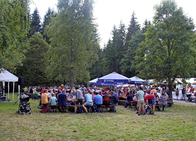 Das Waldfest lockt mehr als 1000 Besucherinnen und Besucher an.  | Foto: Martin Klabund