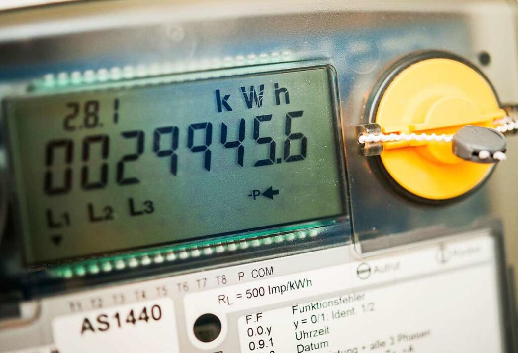 Was der Strompreiszähler anzeigt, soll nur begrenzt teurer werden.  | Foto: Patrick Pleul (dpa)