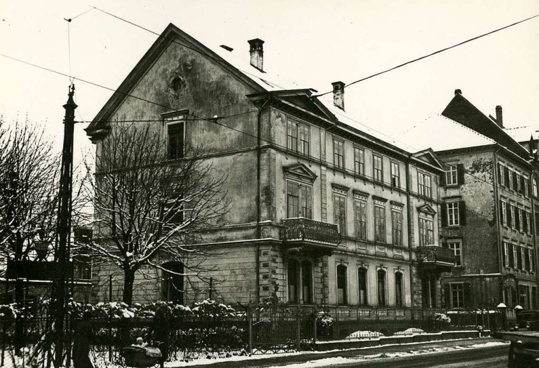 Das Wohnhaus für gehobene Ansprüche (F...urch Peter Bank errichtet, steht noch.  | Foto: Stadtarchiv Freiburg M 70 S_202-28_Nr. 103