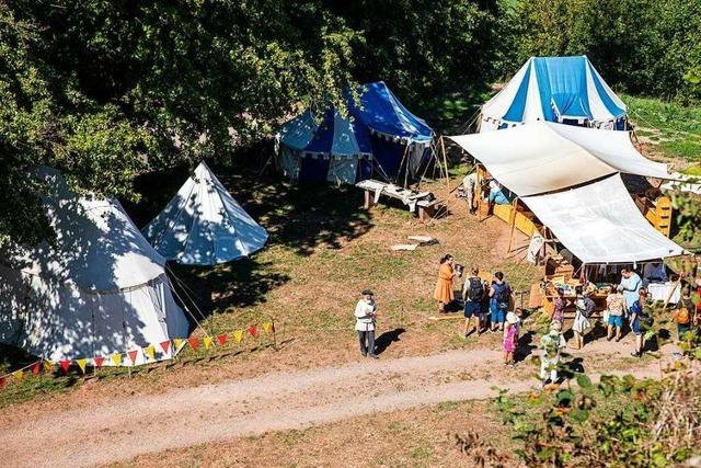 Fotos: Lagerleben auf dem Hochburgfest