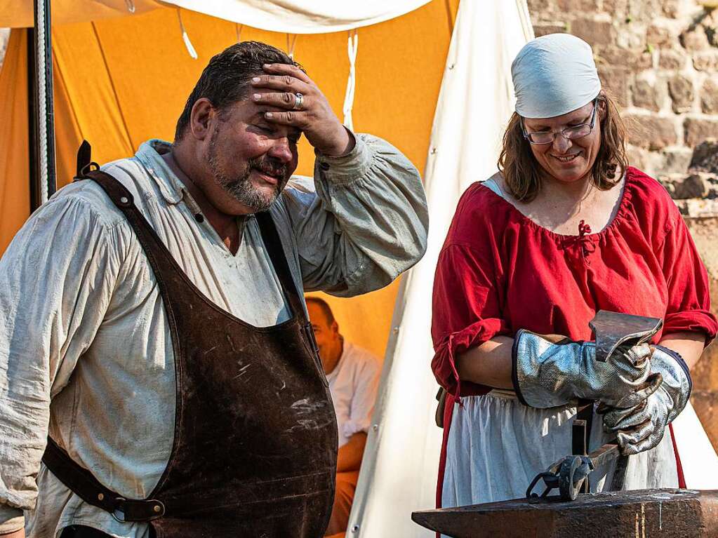 Mittelalterliches Lagerleben faszinierte die Besucher des Hochburgfests.