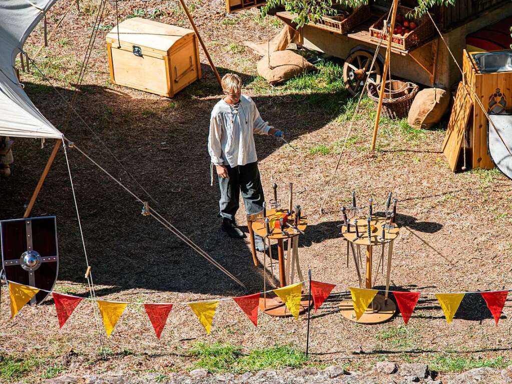 Mittelalterliches Lagerleben faszinierte die Besucher des Hochburgfests.