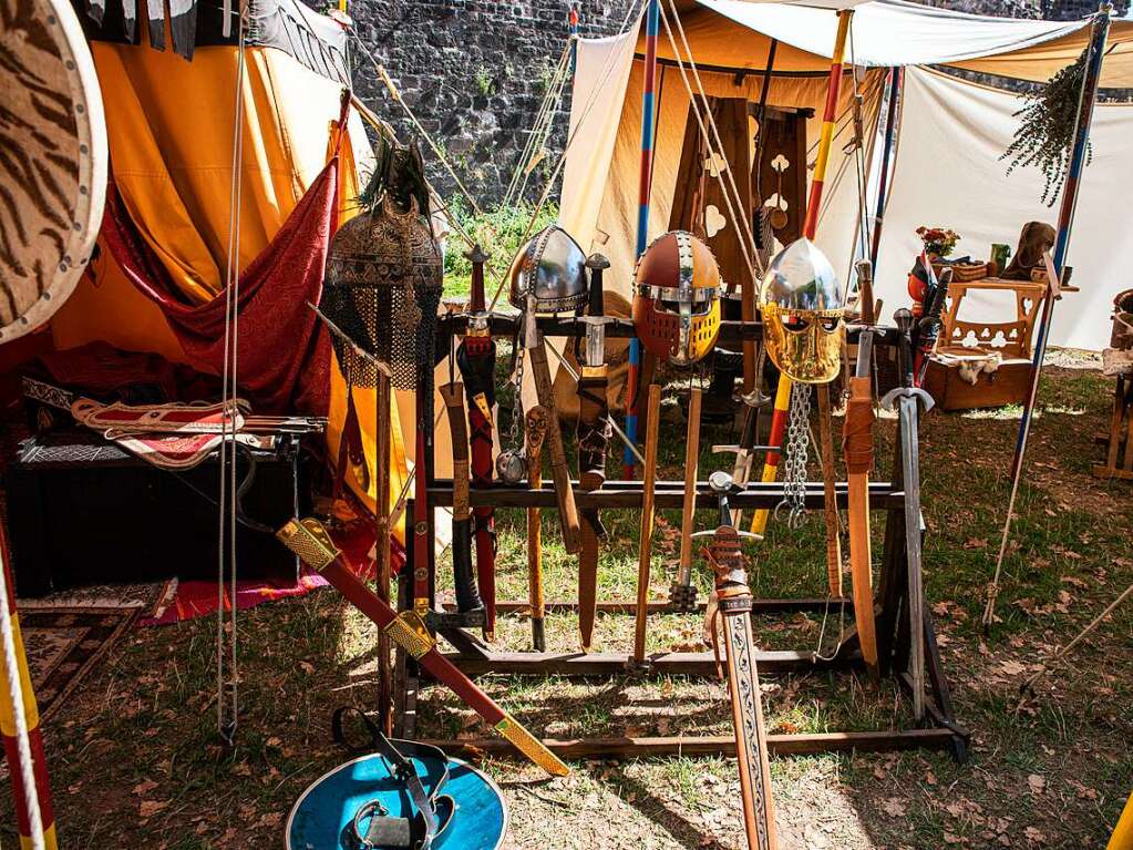 Mittelalterliches Lagerleben faszinierte die Besucher des Hochburgfests.