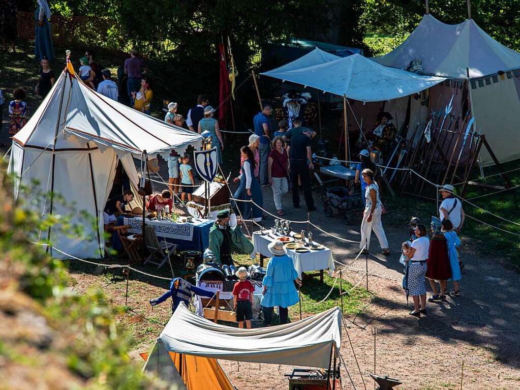 Mittelalterliches Lagerleben faszinierte die Besucher des Hochburgfests.