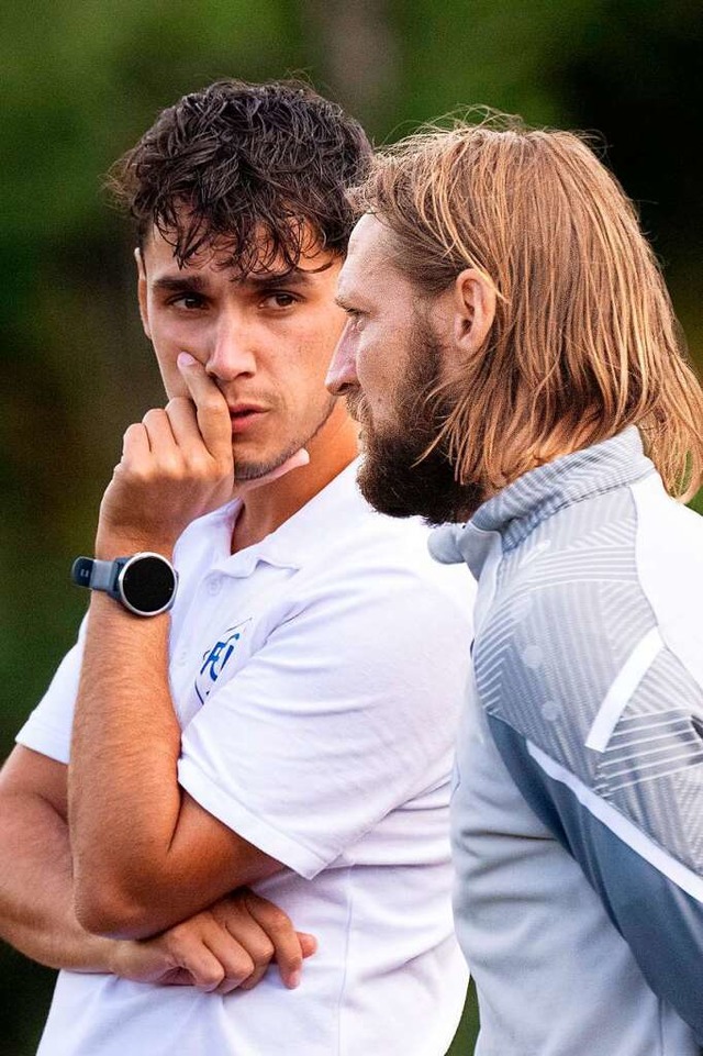 Funken auf der gleichen Wellenlnge: S...erduo des Landesligisten FC Neustadt.   | Foto: Wolfgang Scheu