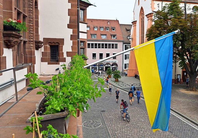 Die Stadt Freiburg untersttzt durch S...te in der Partnerstadt Lviv (Lemberg).  | Foto: Michael Bamberger