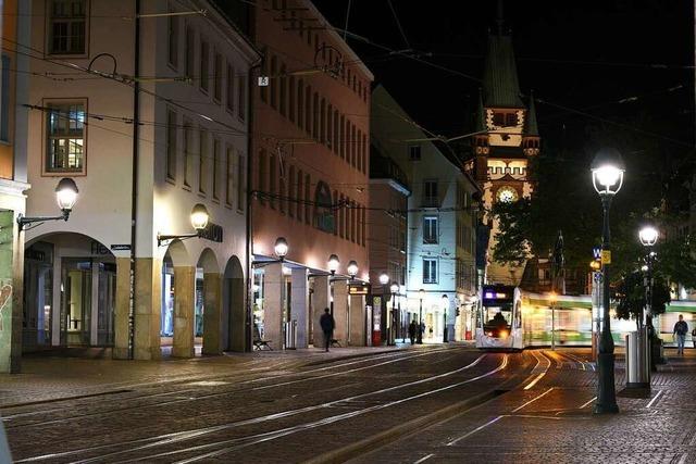 Trotz Energiesparverordnung gehen die Lichter in Freiburg nicht ganz aus