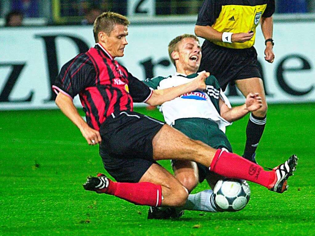 Den Schlusspunkt der Partie in der Schweiz setzte Sebastian Kehl. Als einziger SC-Spieler traf er im Europapokal doppelt: Beim 2:2 zuhause gegen Feyenoord Rotterdam. Kehl kam 2000 von Hannover zum SC in die Bundesliga, entwickelte sich zum Nationalspieler und wurde in der Winterpause 2001/02 nach Dortmund. Dort wurde er zur Vereinslegende und ist noch heute dort als Funktionr ttig.