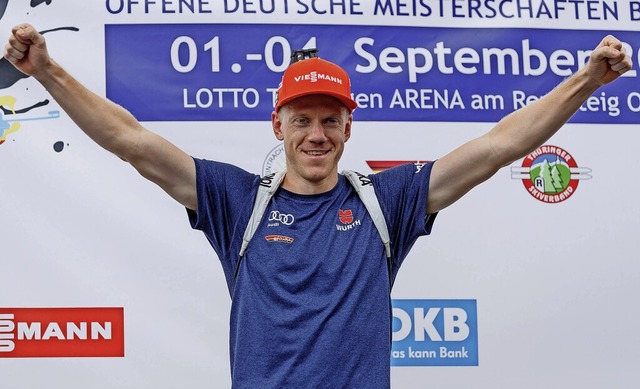 Erstmals deutscher Meister bei den Mnnern: Roman Rees vom SV Schauinsland  | Foto: IMAGO/Steffen Proessdorf