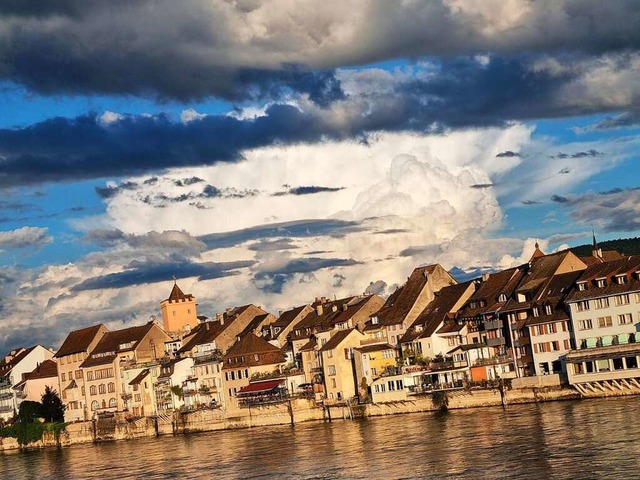 Wolkenmeer ber dem Rhein bei Rheinfelden.  | Foto: Thomas Erlitz