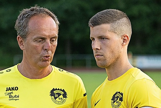 Zwei Leistungstrger: HSV-Trainer Tobias Urban (links) und Marc Griehaber   | Foto: Wolfgang Scheu