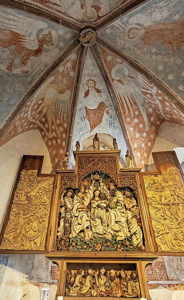 Prchtiger Schnitzaltar in der Kirche St. Michael in Niederrotweil  | Foto: JOHANN SCHMIEDER