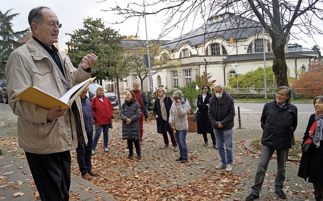 Interims-Museumsleiter Rolf Langendrf...talter der Literarischen Spaziergnge.  | Foto: Silke Hartenstein