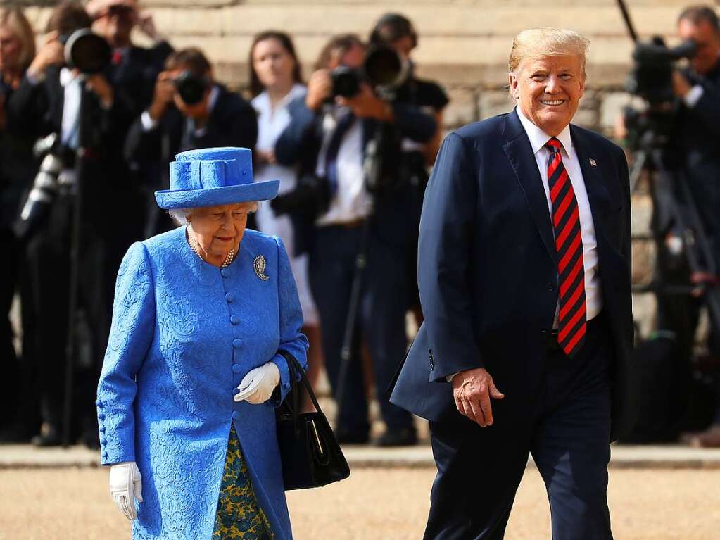 Kein gutes Verhltnis hatte Queen Elizabeth II. zum frheren US-Prsidenten Donald Trump.