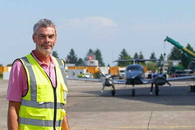 Für den Lahrer Flugbetriebsleiter Wolfgang Pieles ist E-Fliegen ein großes Thema