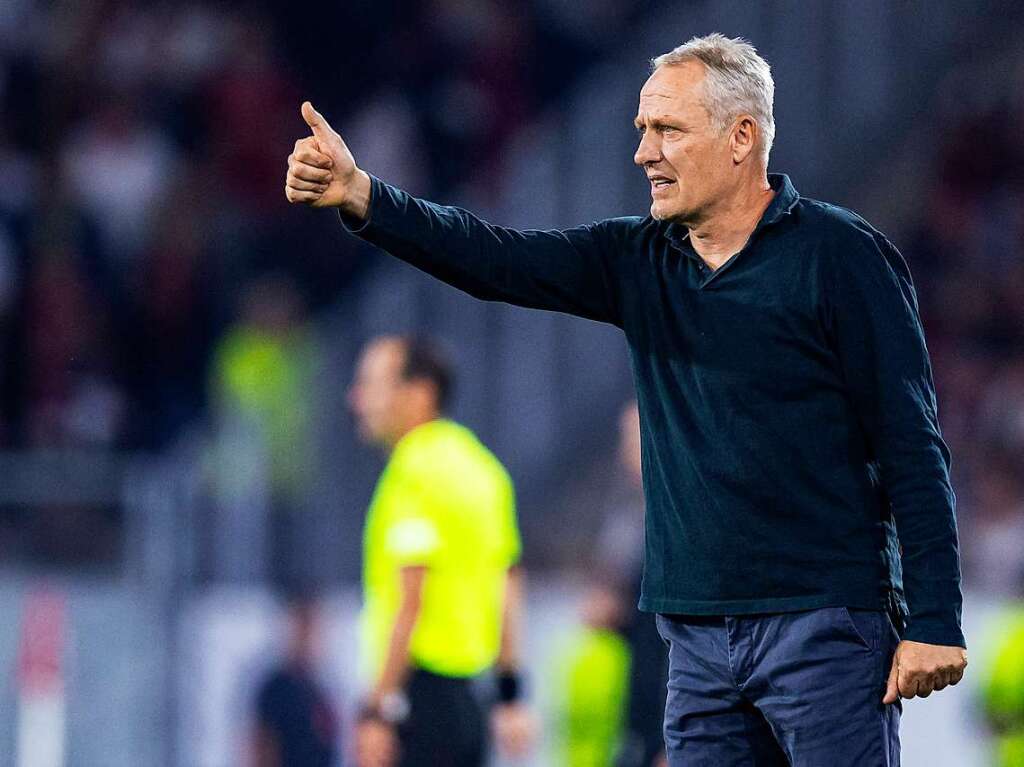 Das feiert auch Christian Streich, der Trainer des SC Freiburg.