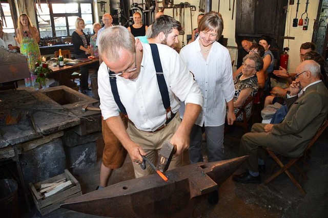 Die Schmiede in Mambach beteiligt sich am Aktionstag.  | Foto: Edgar Steinfelder