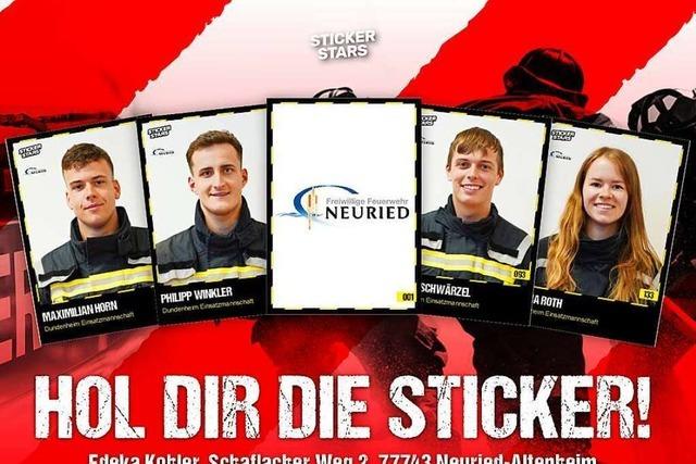 Die Freiwillige Feuerwehr Neuried bringt gemeinsam mit der Firma Stickerstars ein Sammelalbum heraus