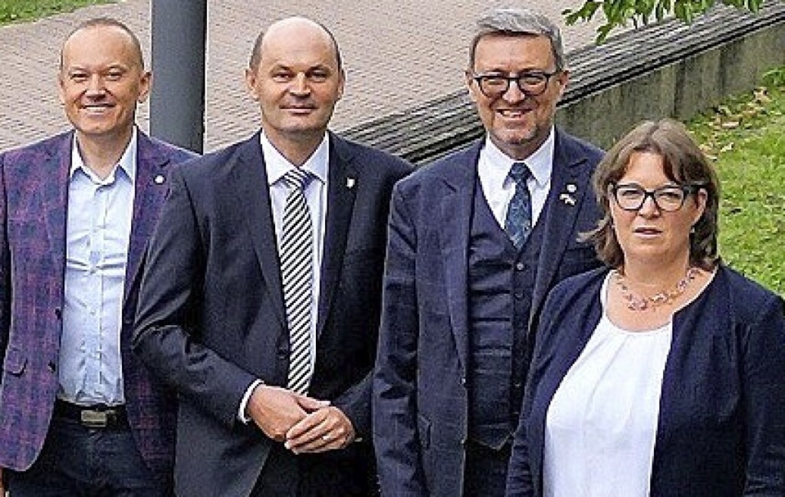 Pawe&#322; Wielgosz,  Stephan Trahasch...borowskiund Anne Najderek (von links).  | Foto: Hochschule Offenburg