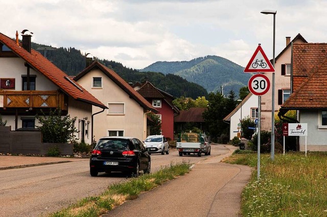 Ein Schild reicht, um auf Fahrrder auf der L173 hinzuweisen.  | Foto: Gabriele Zahn