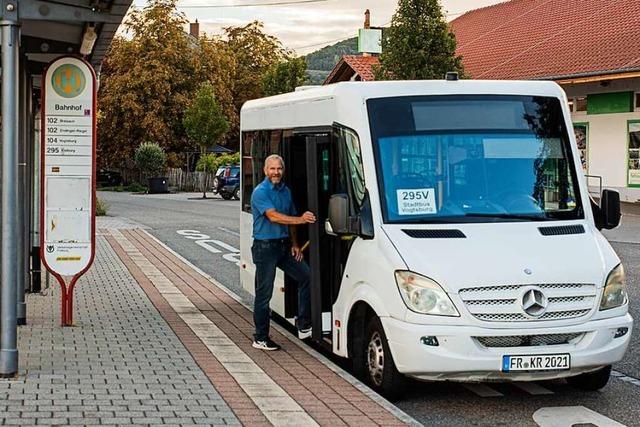 Seit einem Jahr fhrt der Stadtbus die Ortsteile von Vogtsburg an