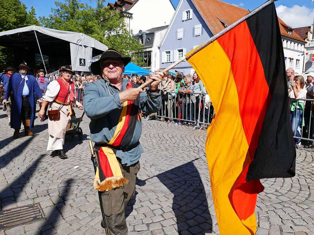 Samstag und Sonntag feierte Offenburg sein drittes Megawochenende im Rahmen der Heimattage Baden-Wrttemberg. Im Zentrum stand der Landesfestumzug.