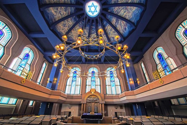 Eindrucksvoller Sakralbau: die Synagoge Mannheim  | Foto: Jdische Gemeinde Mannheim