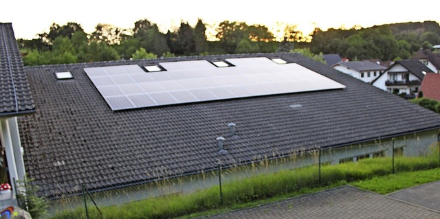 ber ein Solardach verfgt der Brgers...rende Khlschrnke angeschafft werden.  | Foto: Rolf Reimann