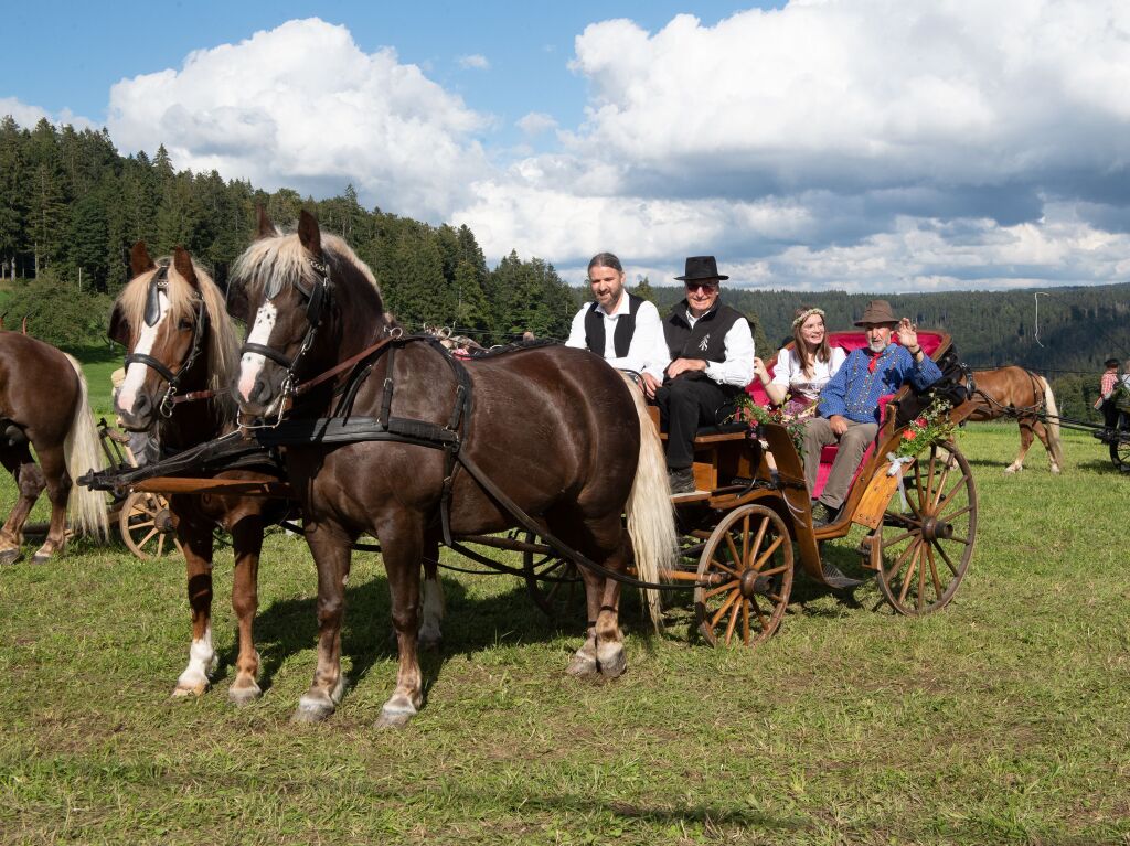 Beim Rossfest in St. Mrgen herrschte drei Tage lang ausgelassene Stimmung.