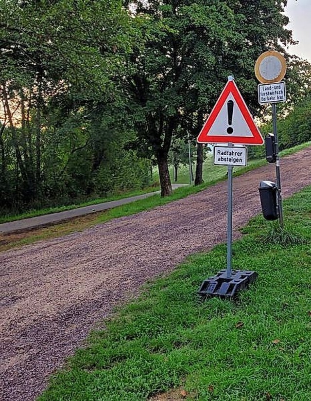 Radfahrer sollen absteigen.  | Foto: Privat