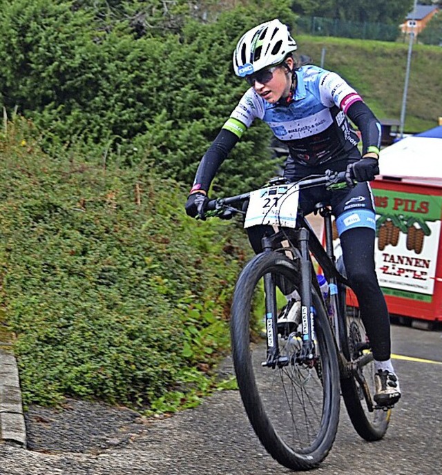 Adina Daubner feierte einen Start-Ziel-Sieg.   | Foto: Helmut Junkel