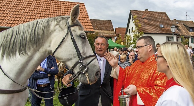 Beim Landelinsfest werden unter anderem Pferde gesegnet.   | Foto: Olaf Michel