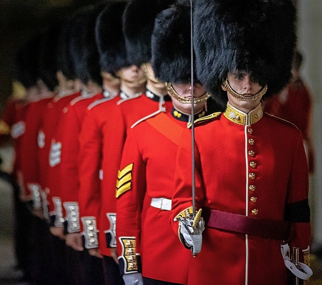 Probe fr die Prozession des Sarges von Knigin Elizabeth II.  | Foto: Corporal Paul Watson, Mod (dpa)