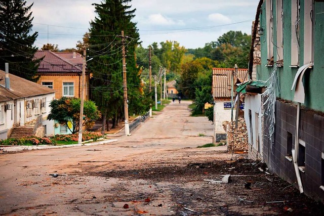 Gespenstische Ruhe in Balaklija. Was ist hier passiert?  | Foto: HANDOUT (AFP)