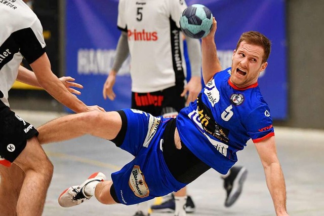 Die HU Freiburg (Patrick Schumacher) w...ielzeit mit Tempo-Handball berzeugen.  | Foto: Achim Keller