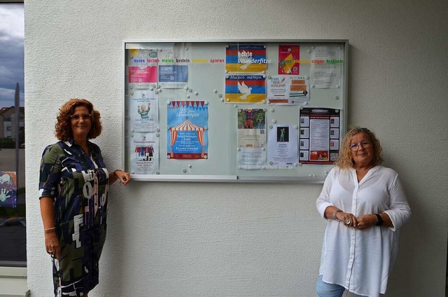 Regina Goetz und  Ingrid Weinmann (rechts) leiten das Wunderfitz.  | Foto: Yvonne Siemann