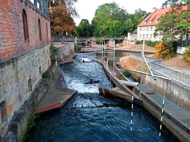 Wettkampfstrecke der Schler-DM im Kajak in Hildesheim.   | Foto: Verein