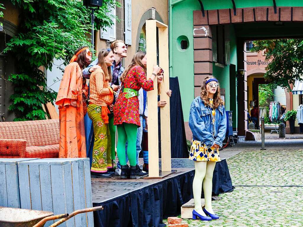 Das Spektakel mit 250 Akteuren brachte Theaterstcke, mittelalterliches Marktgeschehen, den Wettstreit der Gaukler und vieles mehr in die historische Altstadt.