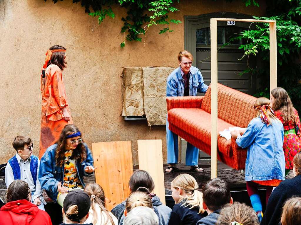 Das Spektakel mit 250 Akteuren brachte Theaterstcke, mittelalterliches Marktgeschehen, den Wettstreit der Gaukler und vieles mehr in die historische Altstadt.