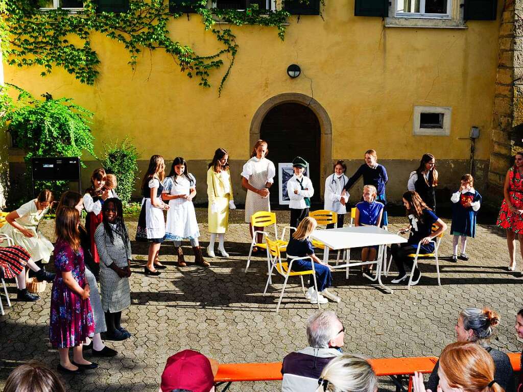 Das Spektakel mit 250 Akteuren brachte Theaterstcke, mittelalterliches Marktgeschehen, den Wettstreit der Gaukler und vieles mehr in die historische Altstadt.