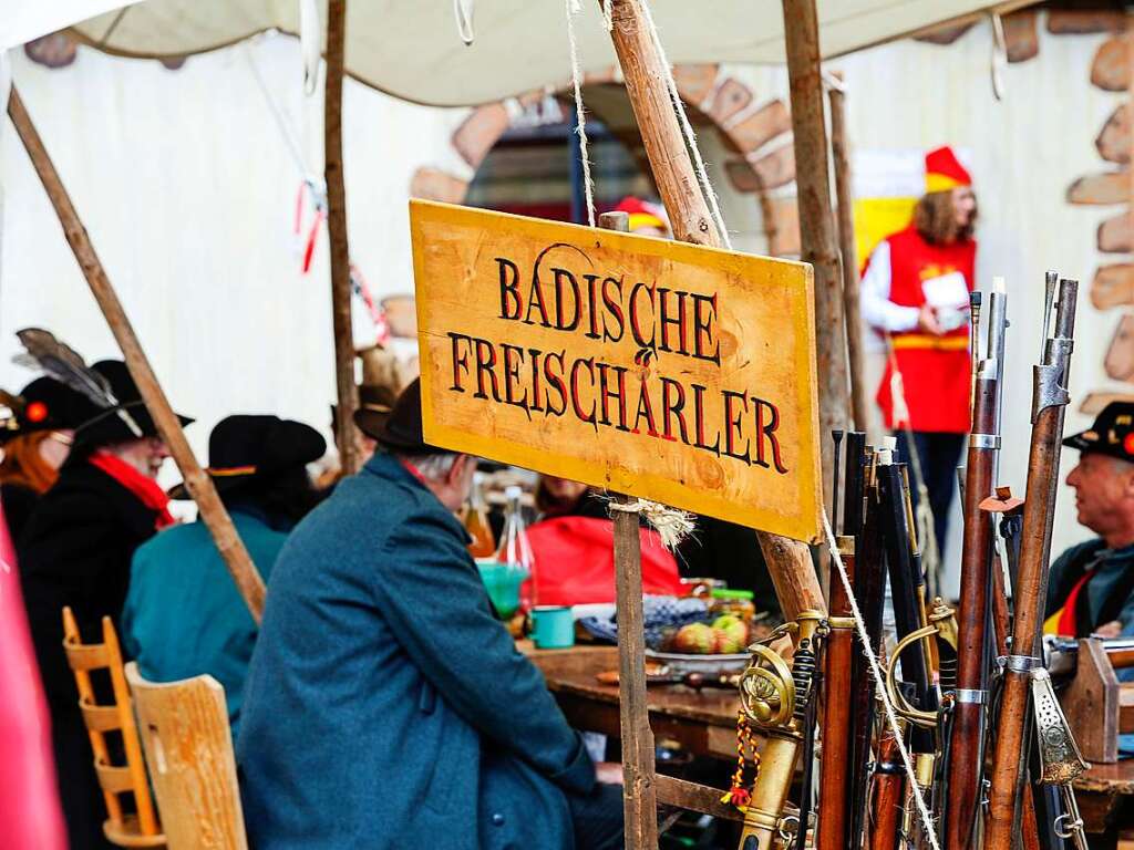 Das Spektakel mit 250 Akteuren brachte Theaterstcke, mittelalterliches Marktgeschehen, den Wettstreit der Gaukler und vieles mehr in die historische Altstadt.