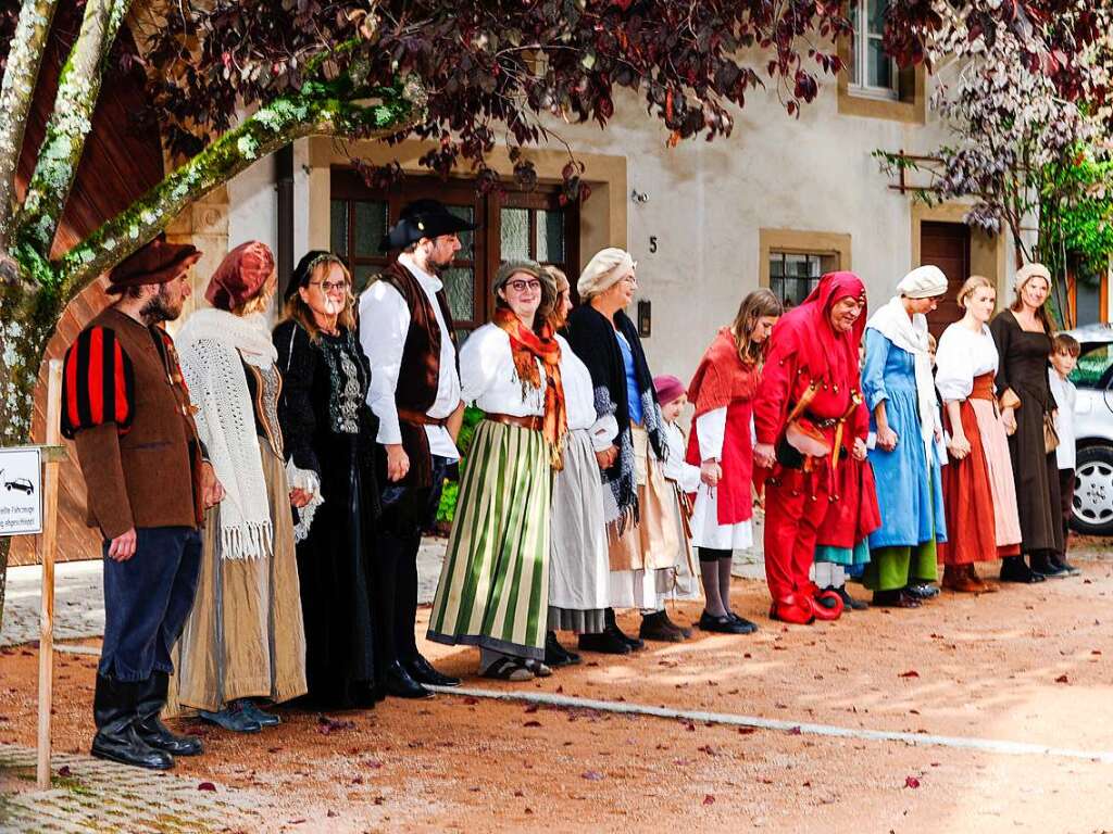 Das Spektakel mit 250 Akteuren brachte Theaterstcke, mittelalterliches Marktgeschehen, den Wettstreit der Gaukler und vieles mehr in die historische Altstadt.