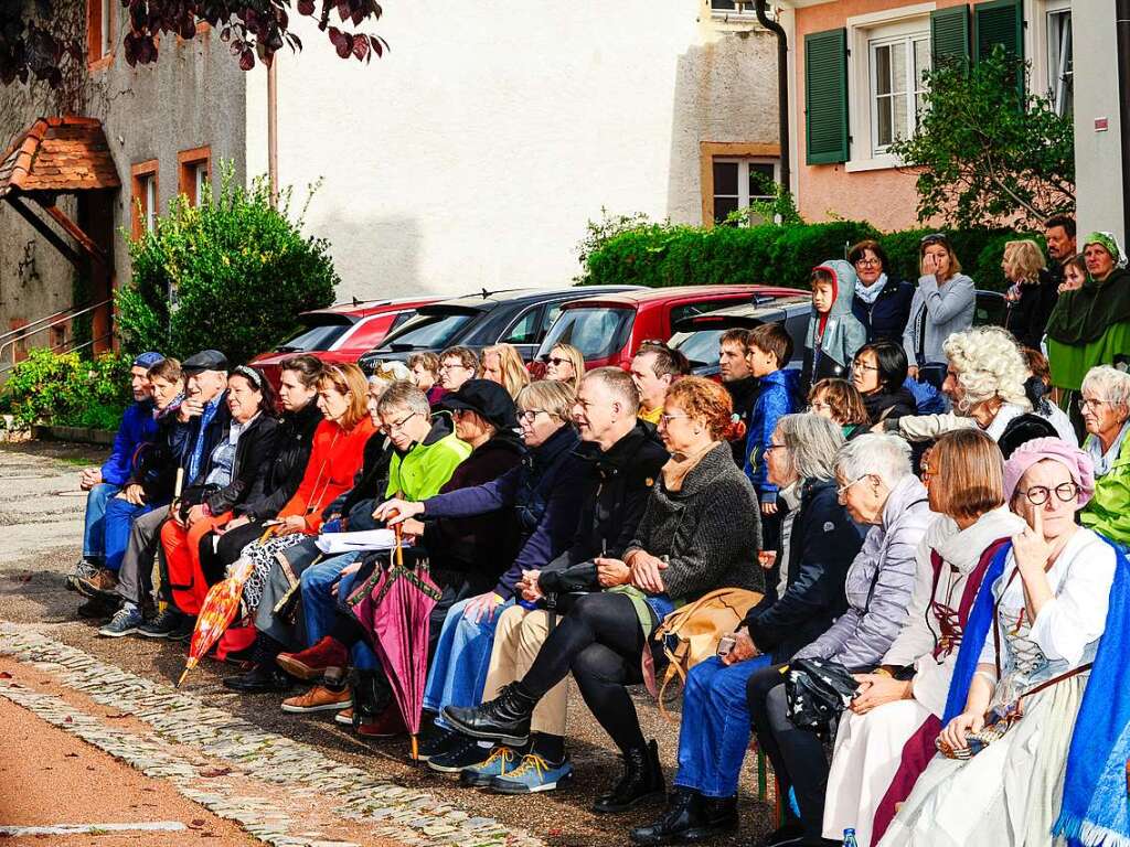 Das Spektakel mit 250 Akteuren brachte Theaterstcke, mittelalterliches Marktgeschehen, den Wettstreit der Gaukler und vieles mehr in die historische Altstadt.