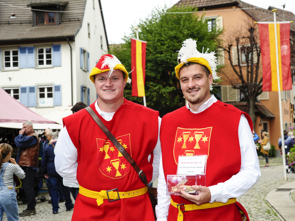 Das Spektakel mit 250 Akteuren brachte Theaterstcke, mittelalterliches Marktgeschehen, den Wettstreit der Gaukler und vieles mehr in die historische Altstadt.