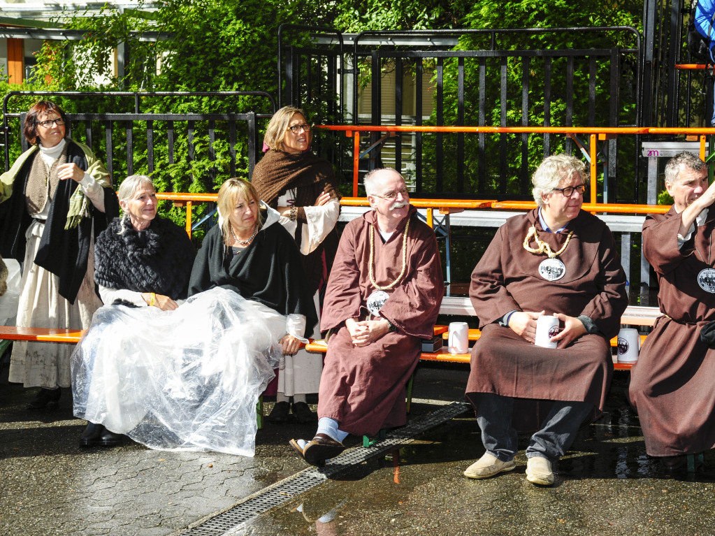 Das Spektakel mit 250 Akteuren brachte Theaterstcke, mittelalterliches Marktgeschehen, den Wettstreit der Gaukler und vieles mehr in die historische Altstadt.