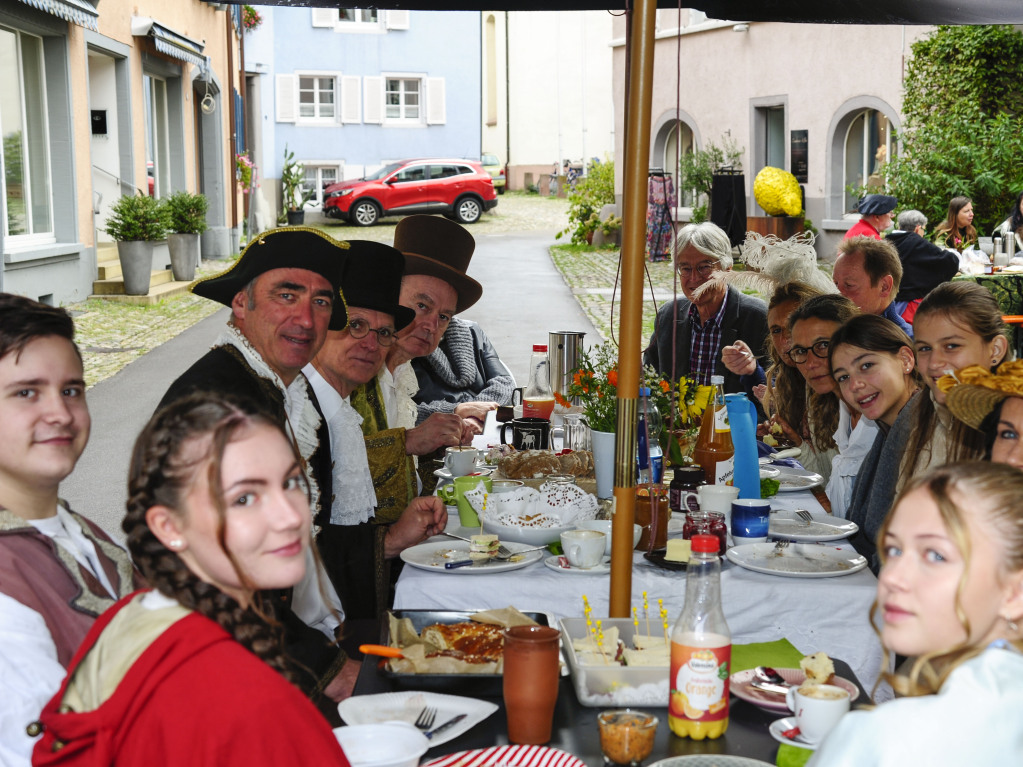 Das Spektakel mit 250 Akteuren brachte Theaterstcke, mittelalterliches Marktgeschehen, den Wettstreit der Gaukler und vieles mehr in die historische Altstadt.