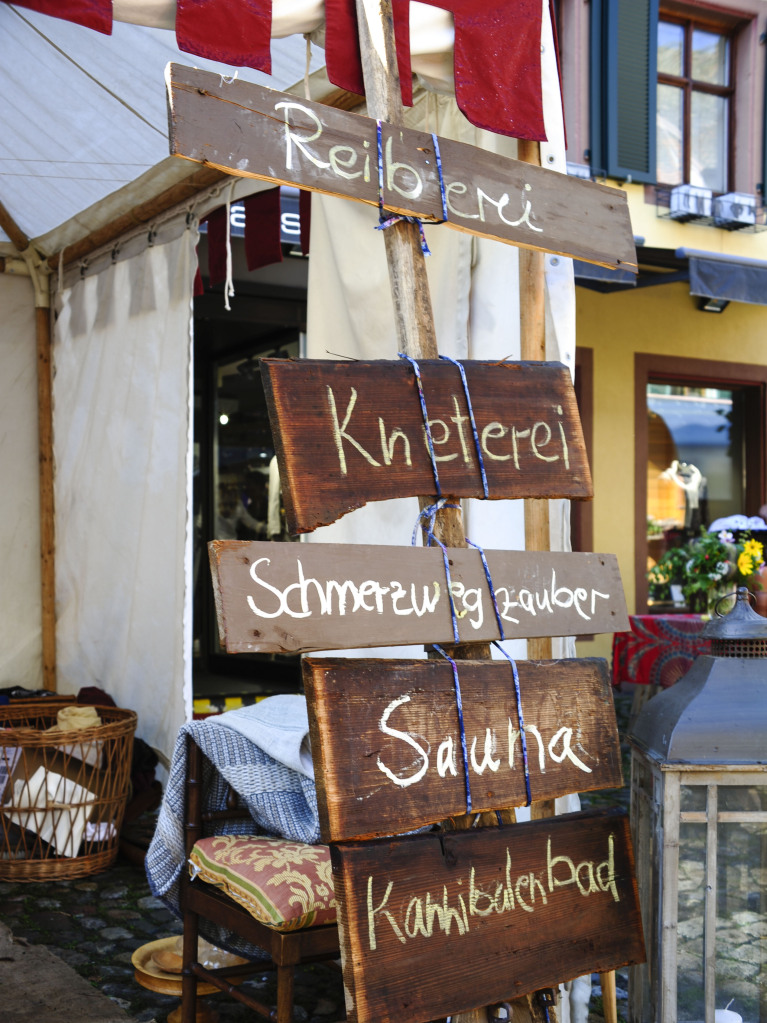 Das Spektakel mit 250 Akteuren brachte Theaterstcke, mittelalterliches Marktgeschehen, den Wettstreit der Gaukler und vieles mehr in die historische Altstadt.