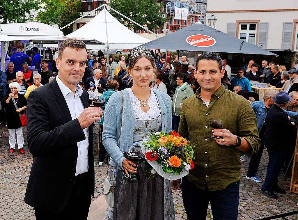 Die Friesenheimer und ihre Gste feierten beim Brgerfest.